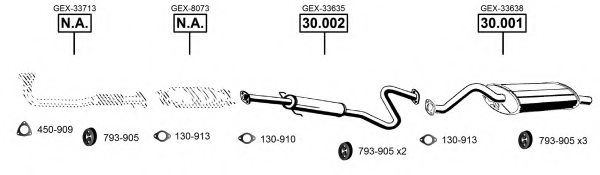 ASMET RO301350 Exhaust System